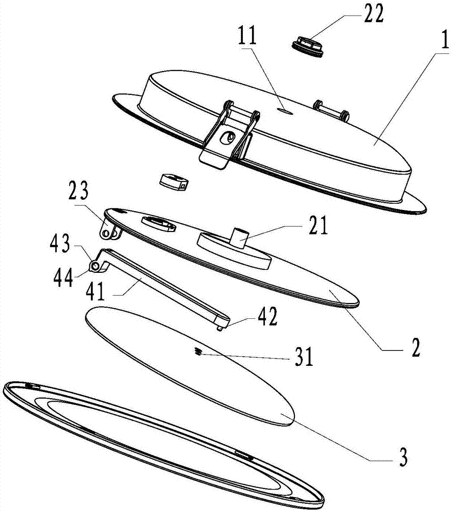 Down lamp structure capable of rotating and swinging