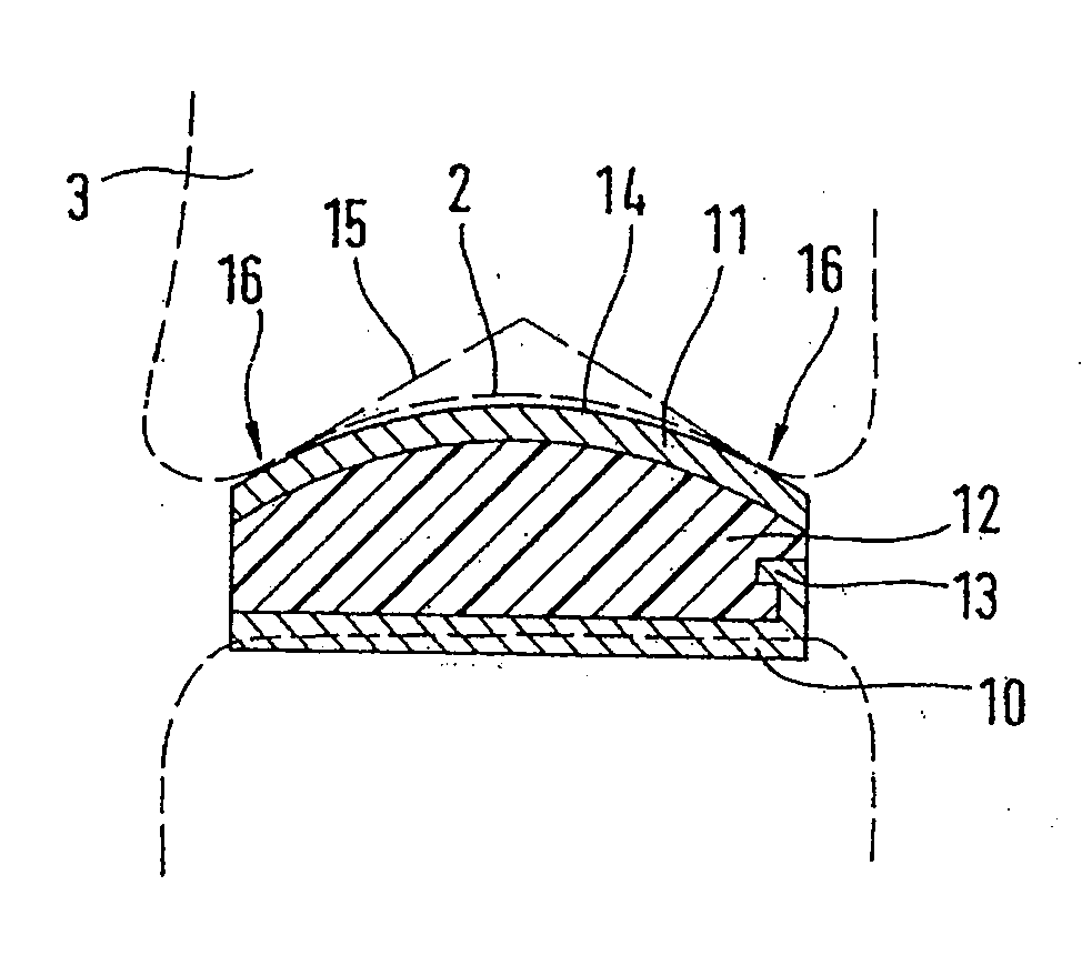 Cervical prosthesis and instrument set