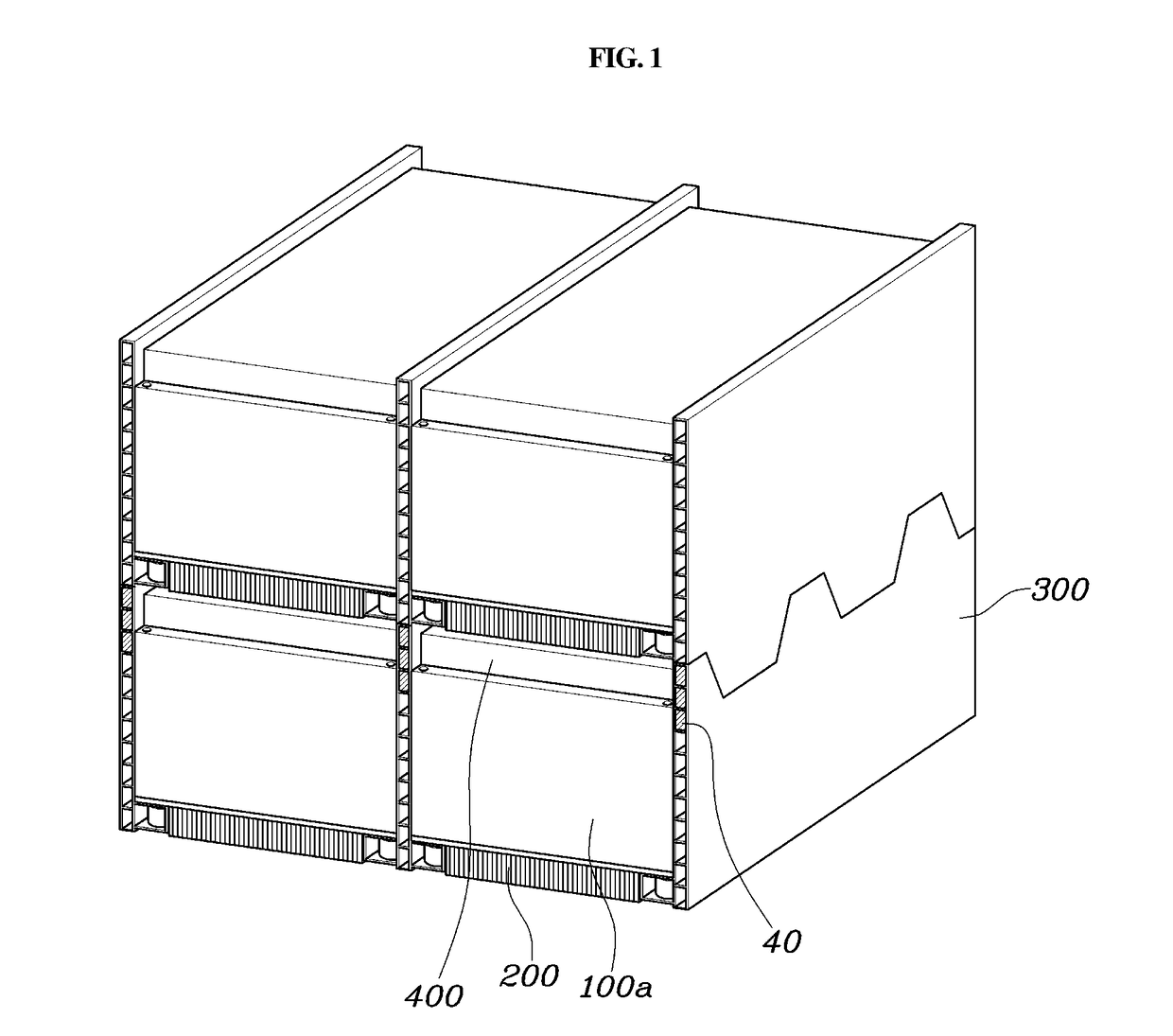 Battery module having cooling structure