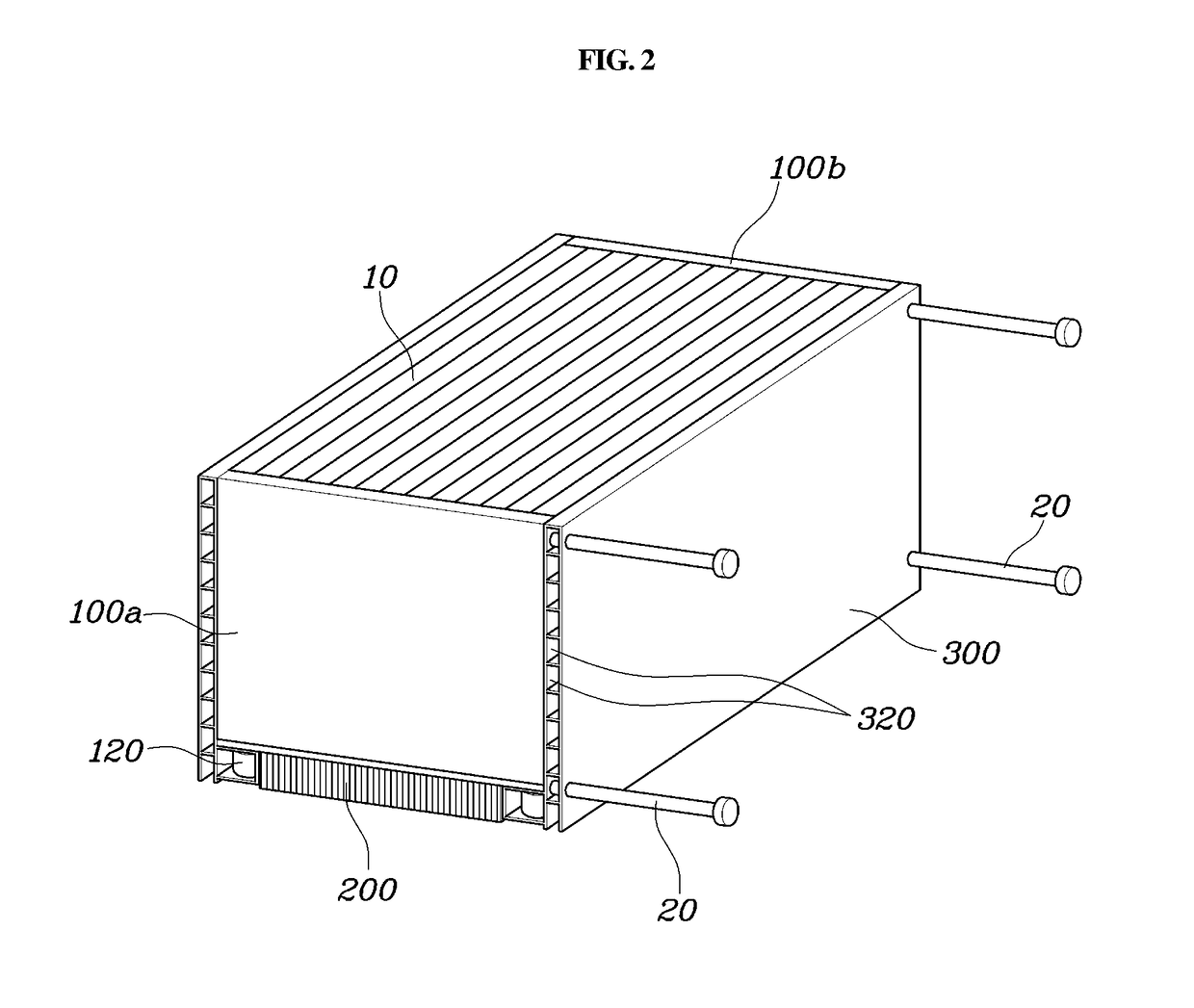 Battery module having cooling structure