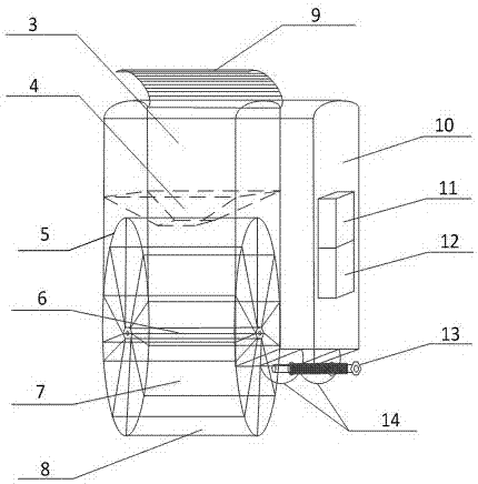 Fish tank automatic feeding device and method