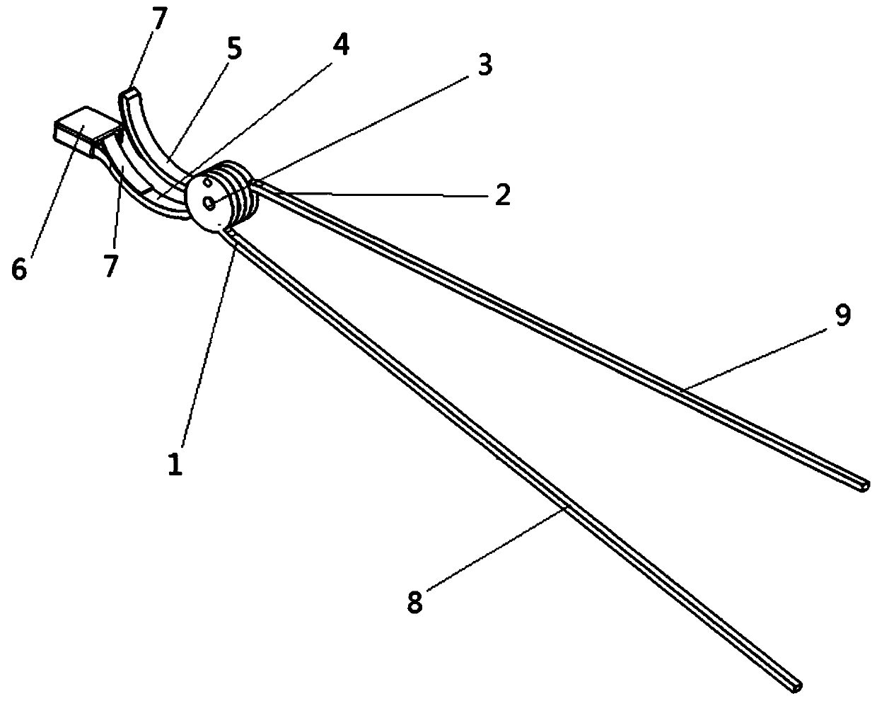 Strain gauge pasting tool and pasting method