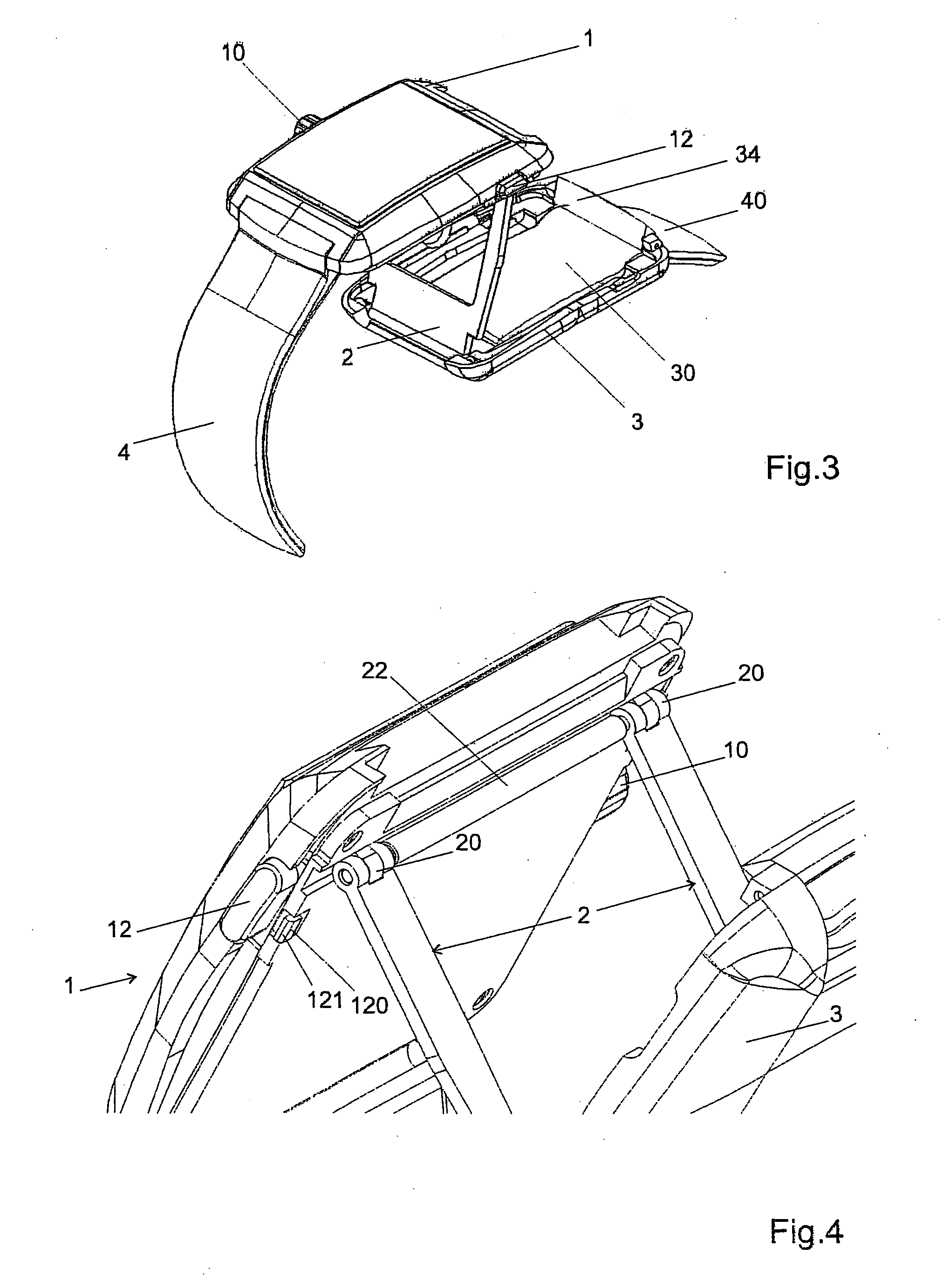 Watch case including a strap clasp