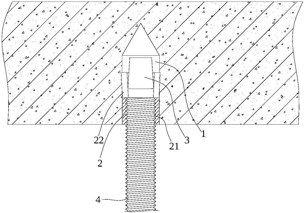 High speed ceiling nail having gunpowder