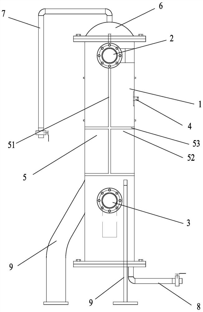 Vertical air dissolving device