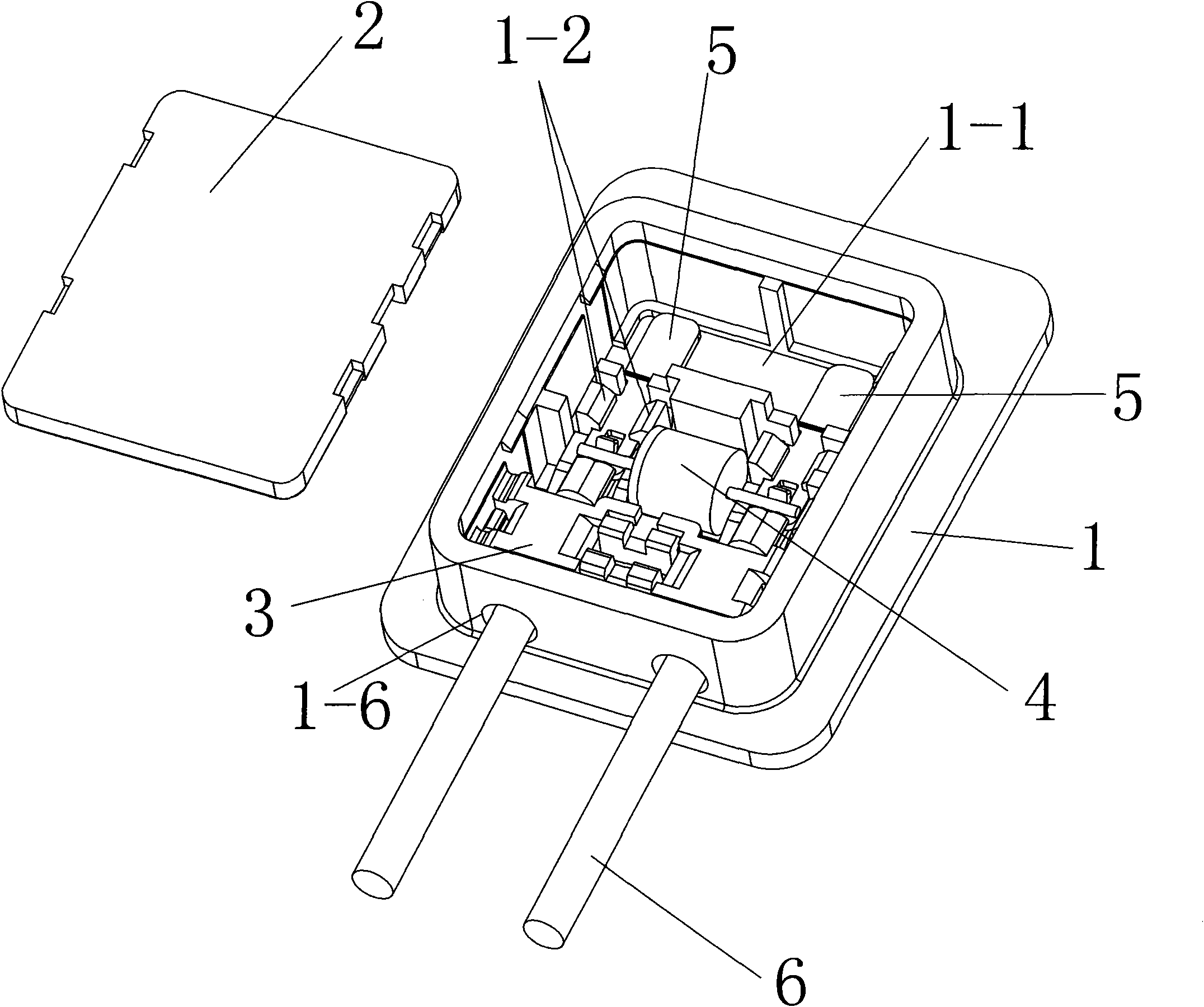 Glue-filling waterproof photovoltaic junction box