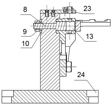 Clamp for drilling of shifting fork