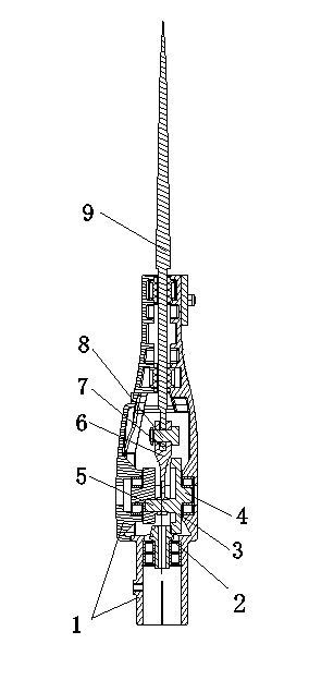 Shock axe for trimming palm leaves and harvesting palm fruits