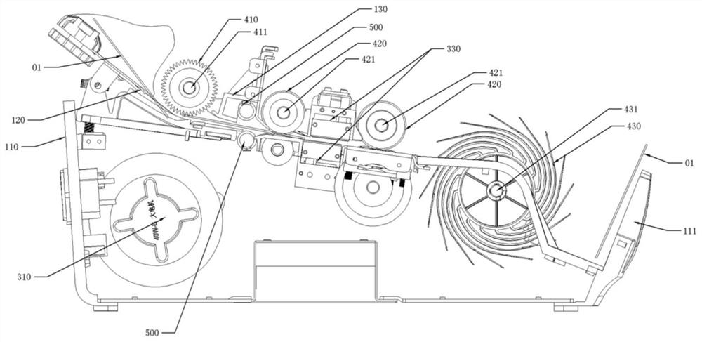 Mercury lamp sterilization device of currency count machine and currency count machine thereof