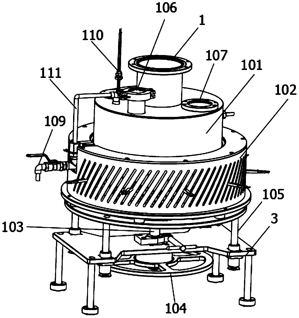 High-efficiency core cleaning machine