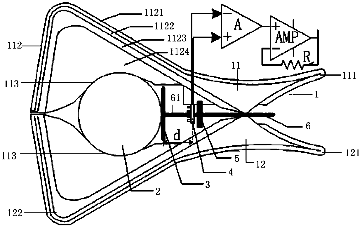 An anti-interference adjustable giant magnetoresistance effect current sensor