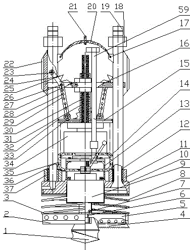 Dual-purpose device for drilling and cleaning well