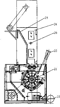 Fiber mixed device and fiber mixed method