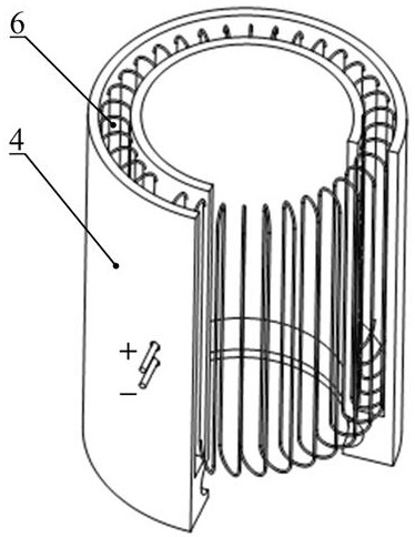 A rotary magnetic fluid assisted grinding sleeve electrolytic composite processing device and method