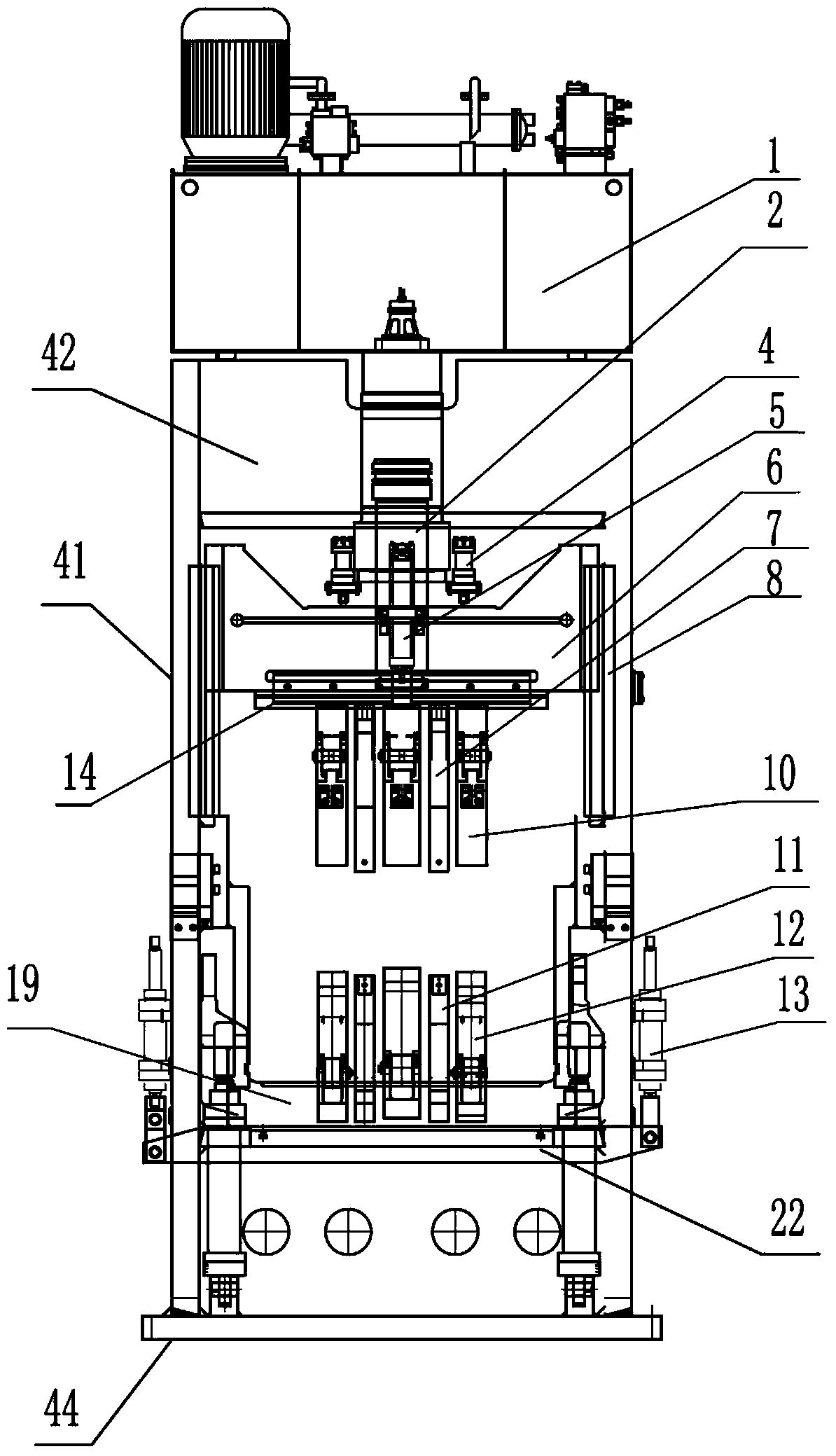 Special crankshaft multi-bend reversing machine