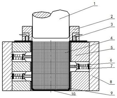 Electric auxiliary bulging device for special-shaped parts