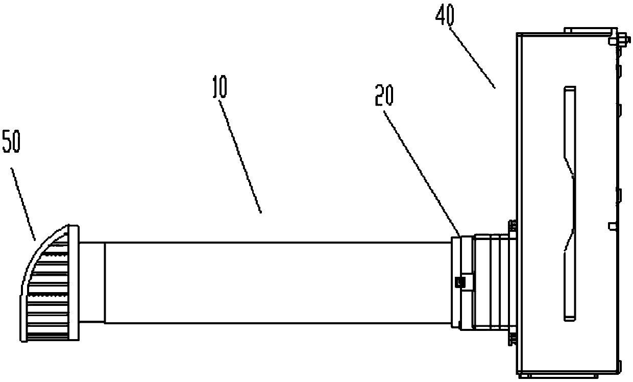 Outdoor connecting pipe structure and air conditioner indoor unit with same