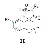 Chromodihydropyran sulfonamide spiro compound and preparation method thereof