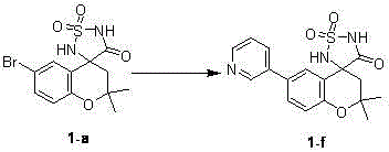 Chromodihydropyran sulfonamide spiro compound and preparation method thereof