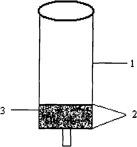 Silica microballoon solid phase extract column