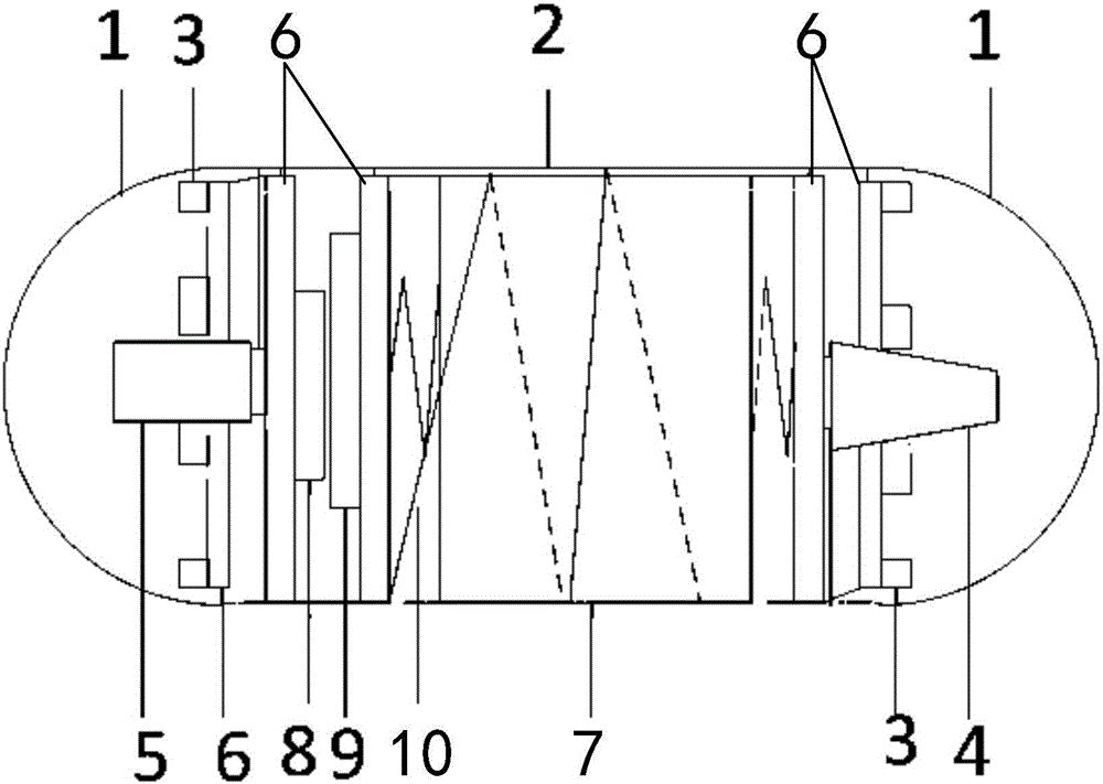 Twin-lens capsule endoscope and working system thereof