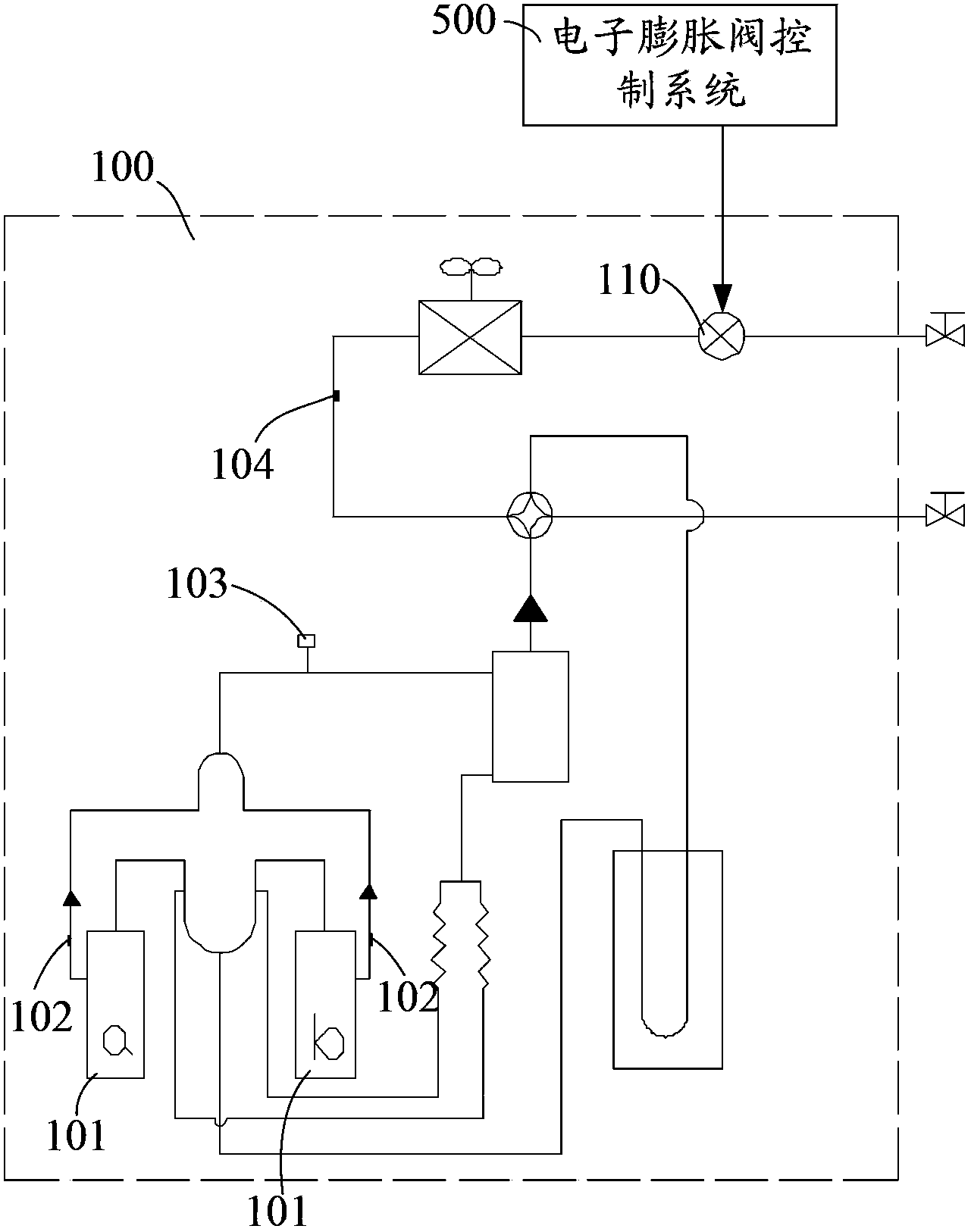 System and method for controlling electronic expansion valve of air conditioner, and multi-split air conditioner outdoor unit