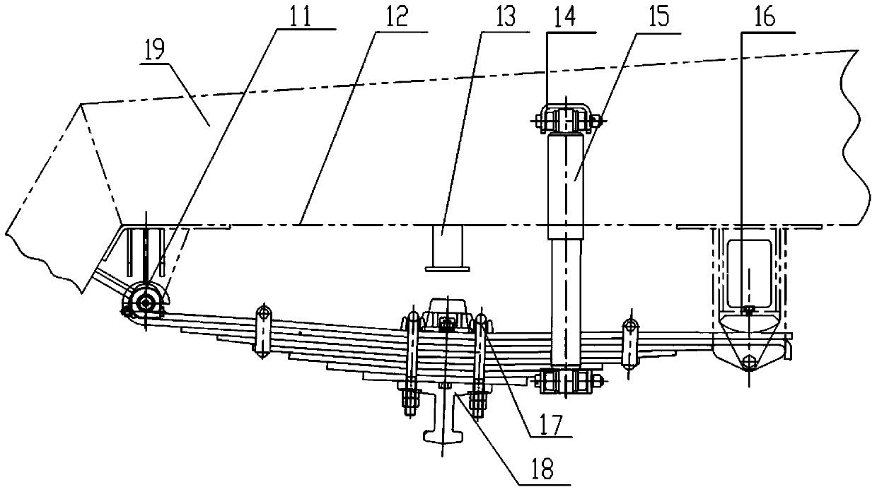 Suspension damping structure for engineering vehicles