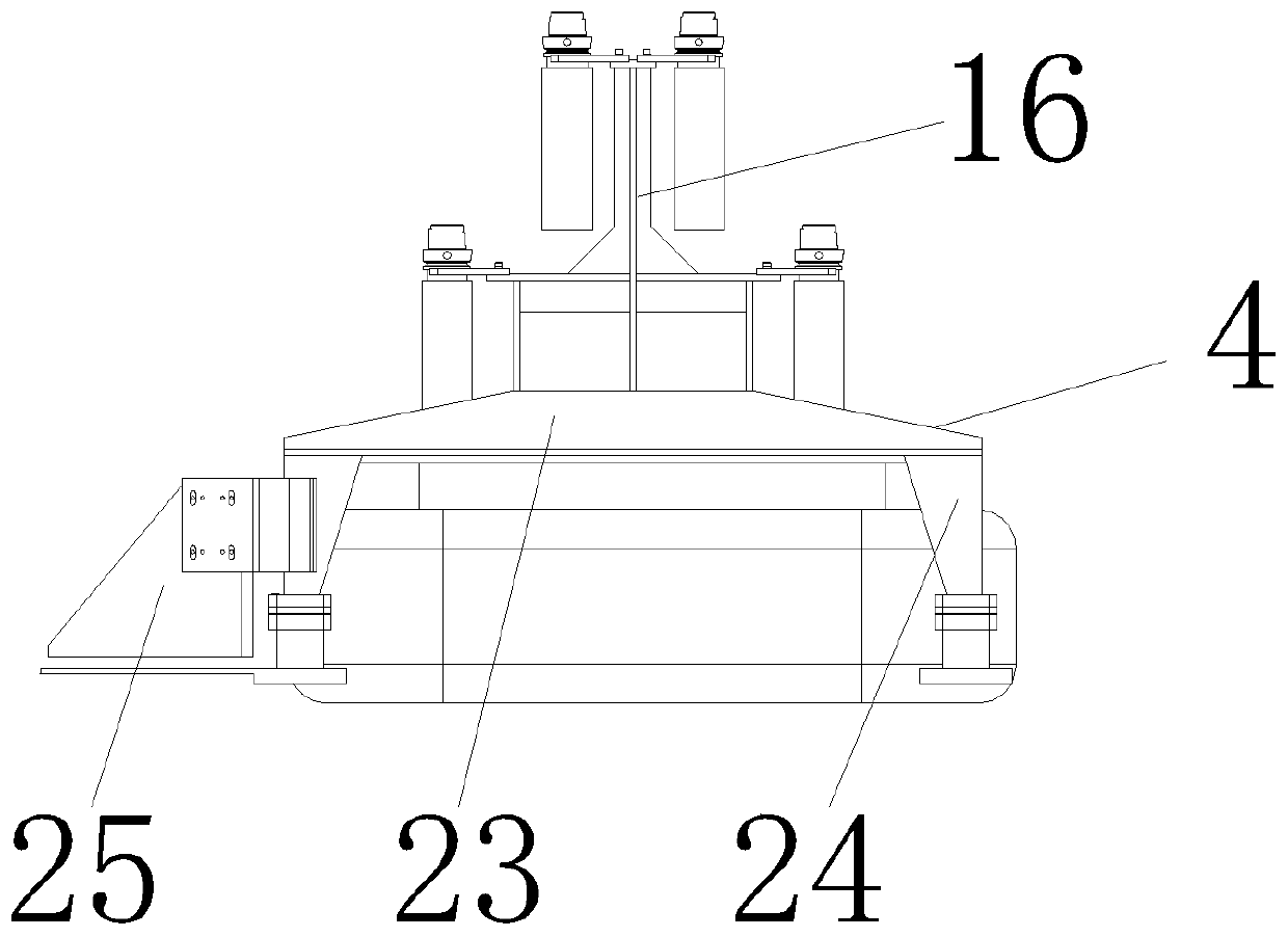 Tool magazine tool replacement device for machine tool