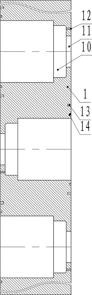 Concave-convex dimpled heat transfer extrusion molding device