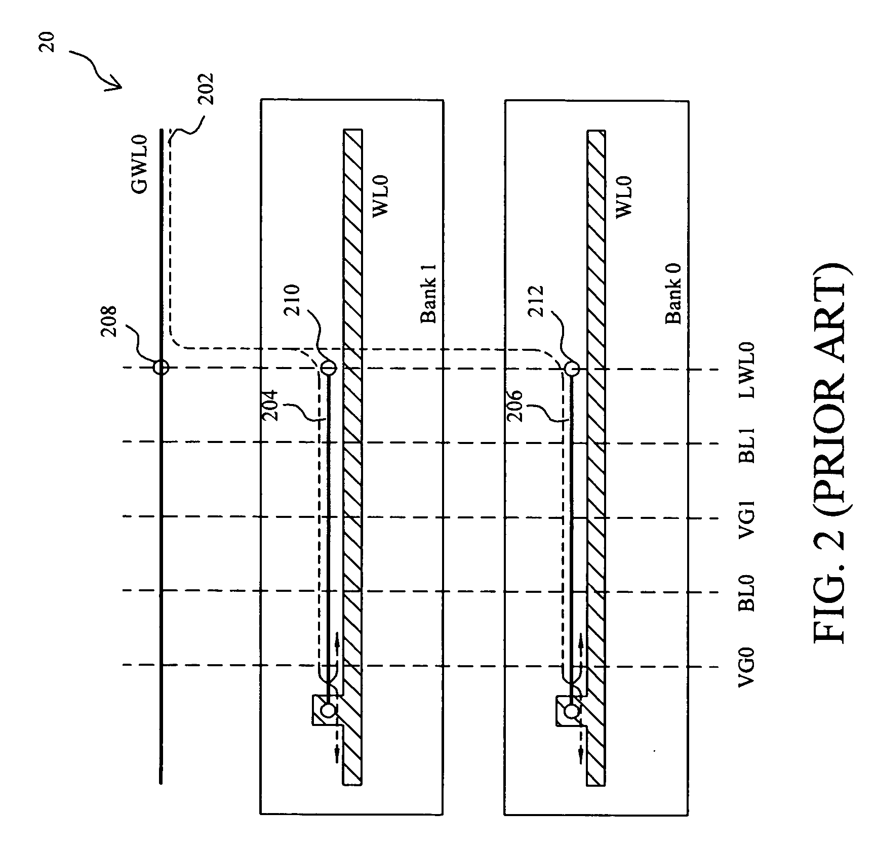 Flat cell read only memory using common contacts for bit lines and virtual ground lines