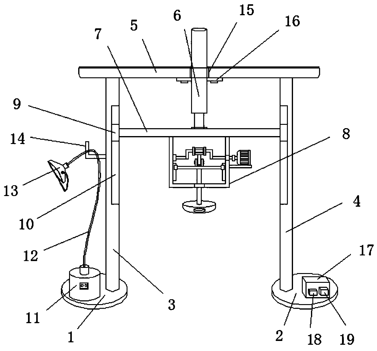 Cardiopulmonary-cerebral resuscitation rescue device used in emergency room of internal medicine