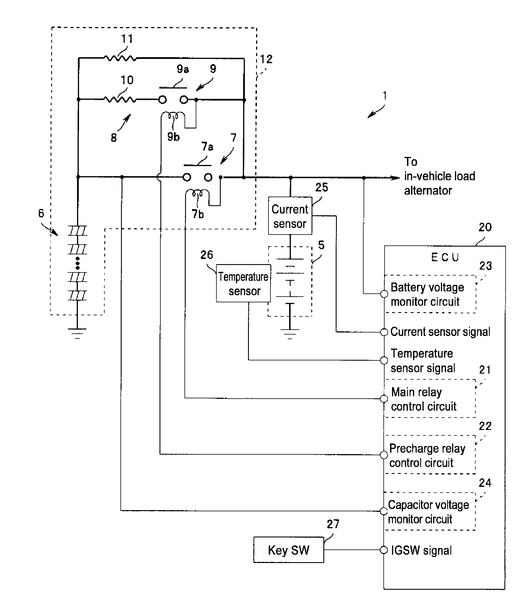 Vehicle power supply device