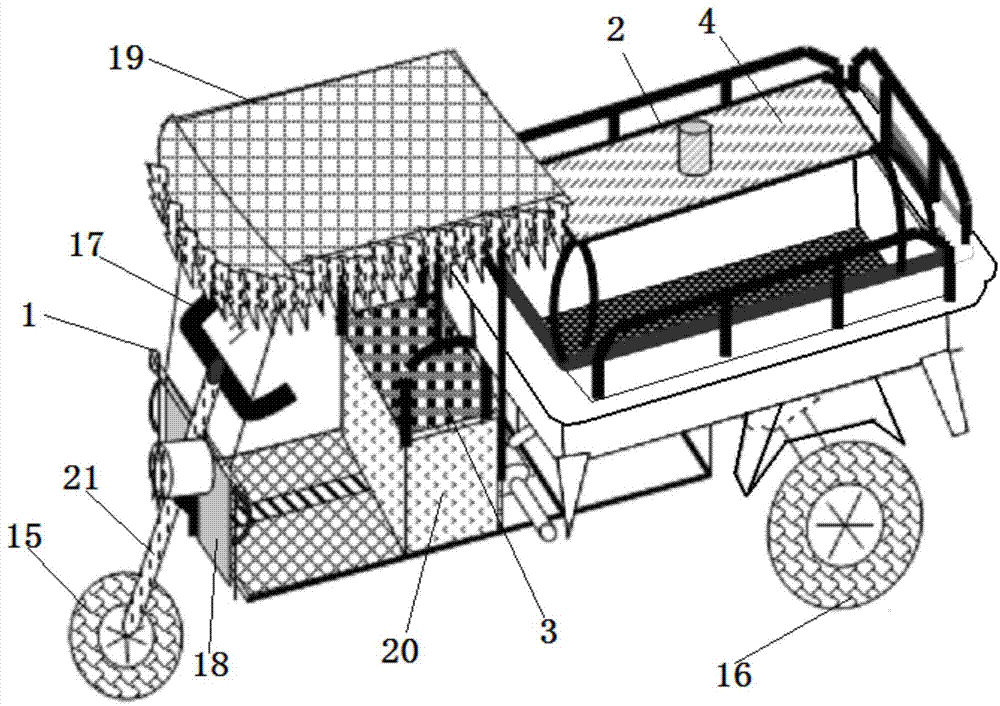 Electric three-wheel sprinkler car