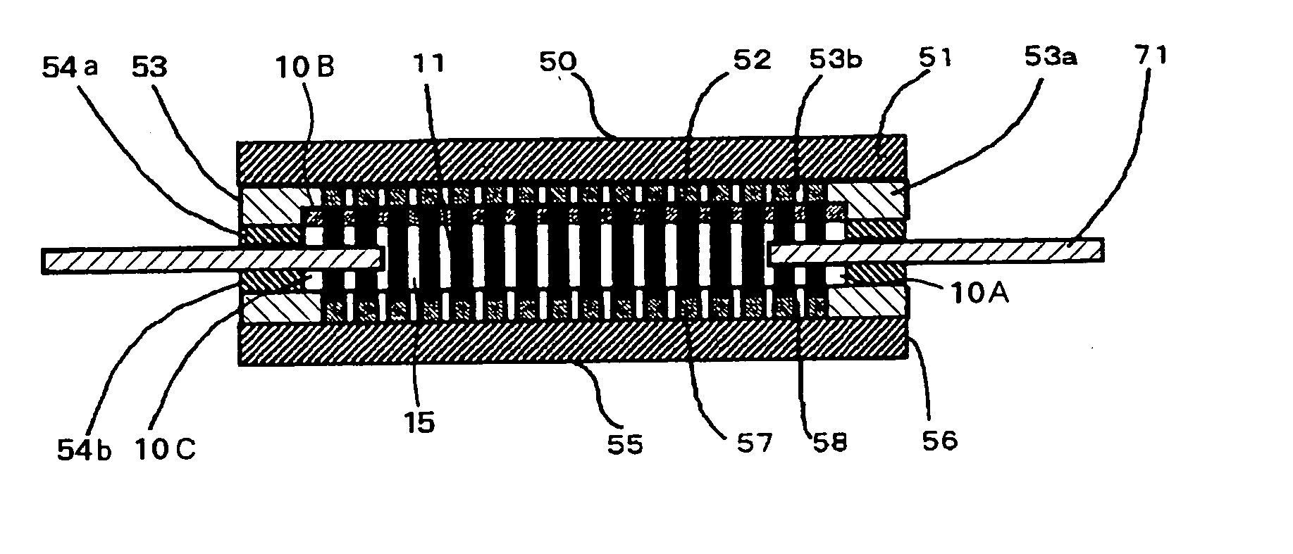 Anisotropic conductive connector and production method therefor and inspectioon unit for circuit device