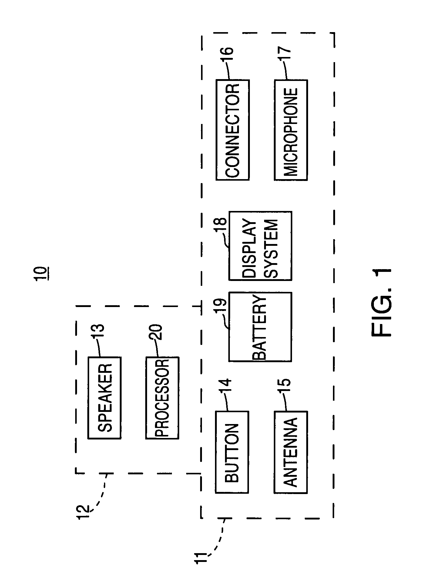 Assembly for coupling the housings of an electronic device