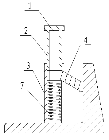 Rubber spring shear sheet combination type elevator damper with guide sleeve