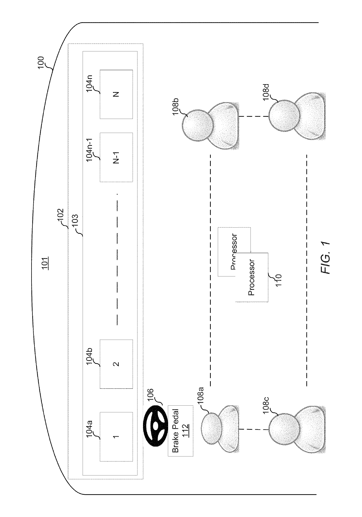 Dynamic brake force indicator