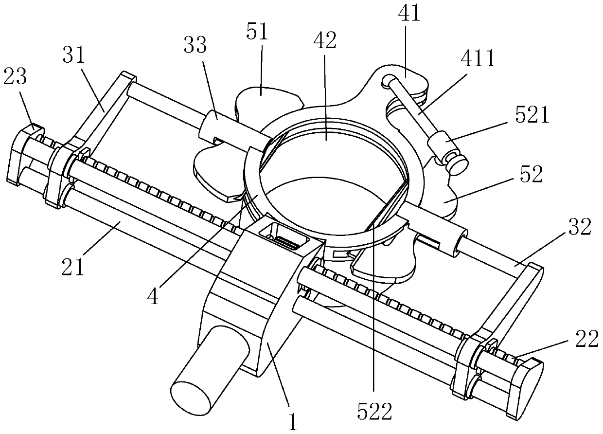 Clamping and cutting mechanism for remote picking of orchard