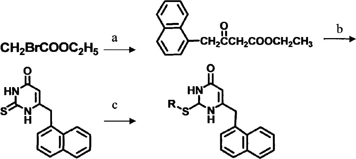 Preparation and application of novel chiral 3,4-dihydro-2-alkoxyl-6-benzyl-4-oxopyrimidine (S-DABO) human immunodeficiency virus (HIV)-1 reverse transcriptase inhibitor