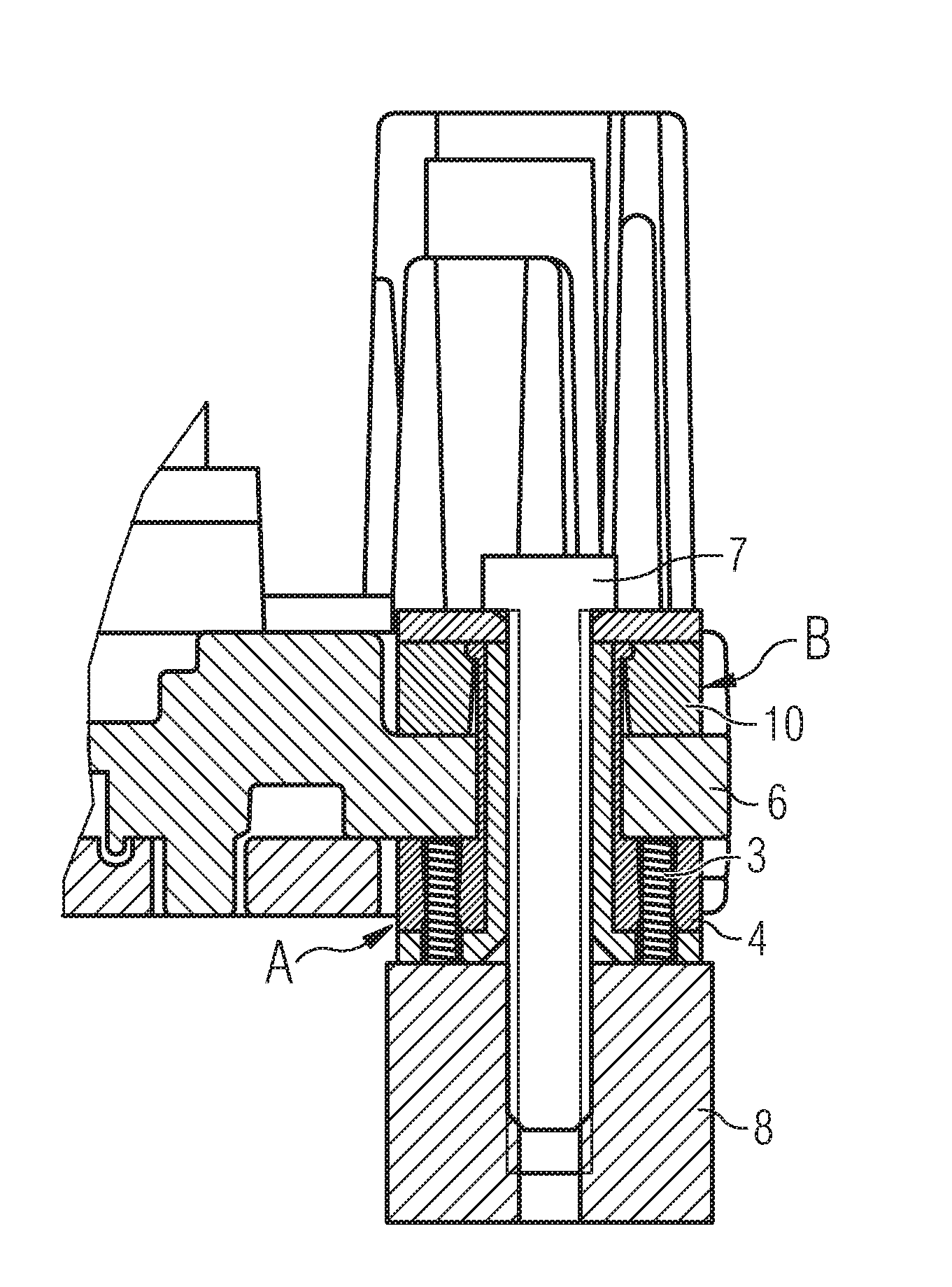 Ground connection comprising a vibrational damper for electronic devices