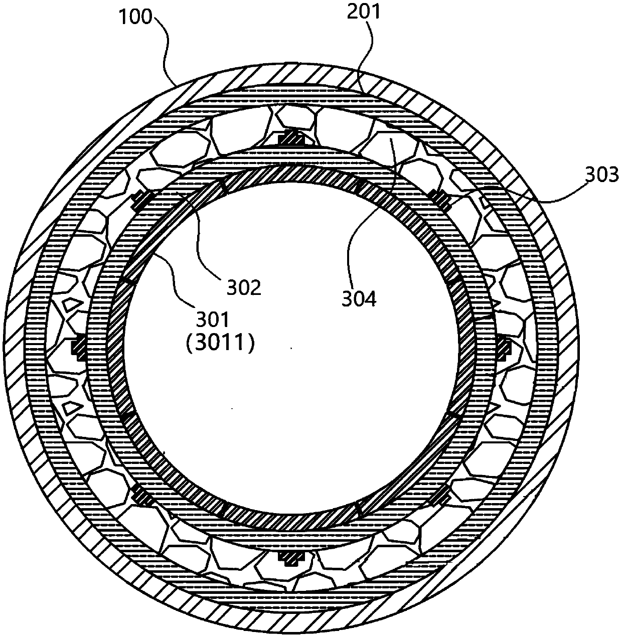 Electrical capacitance tomography sensor and system for high-temperature fluidized bed measurement