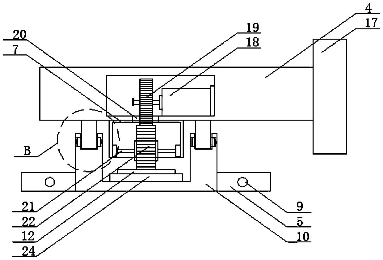 An automatic laying device for building protective net