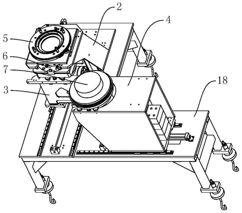 Three-station automatic head library