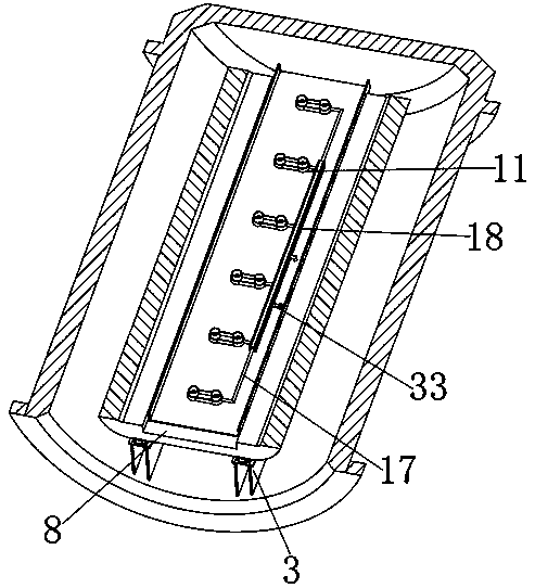 Forming device for bulletproof insert plate with complex curved surface