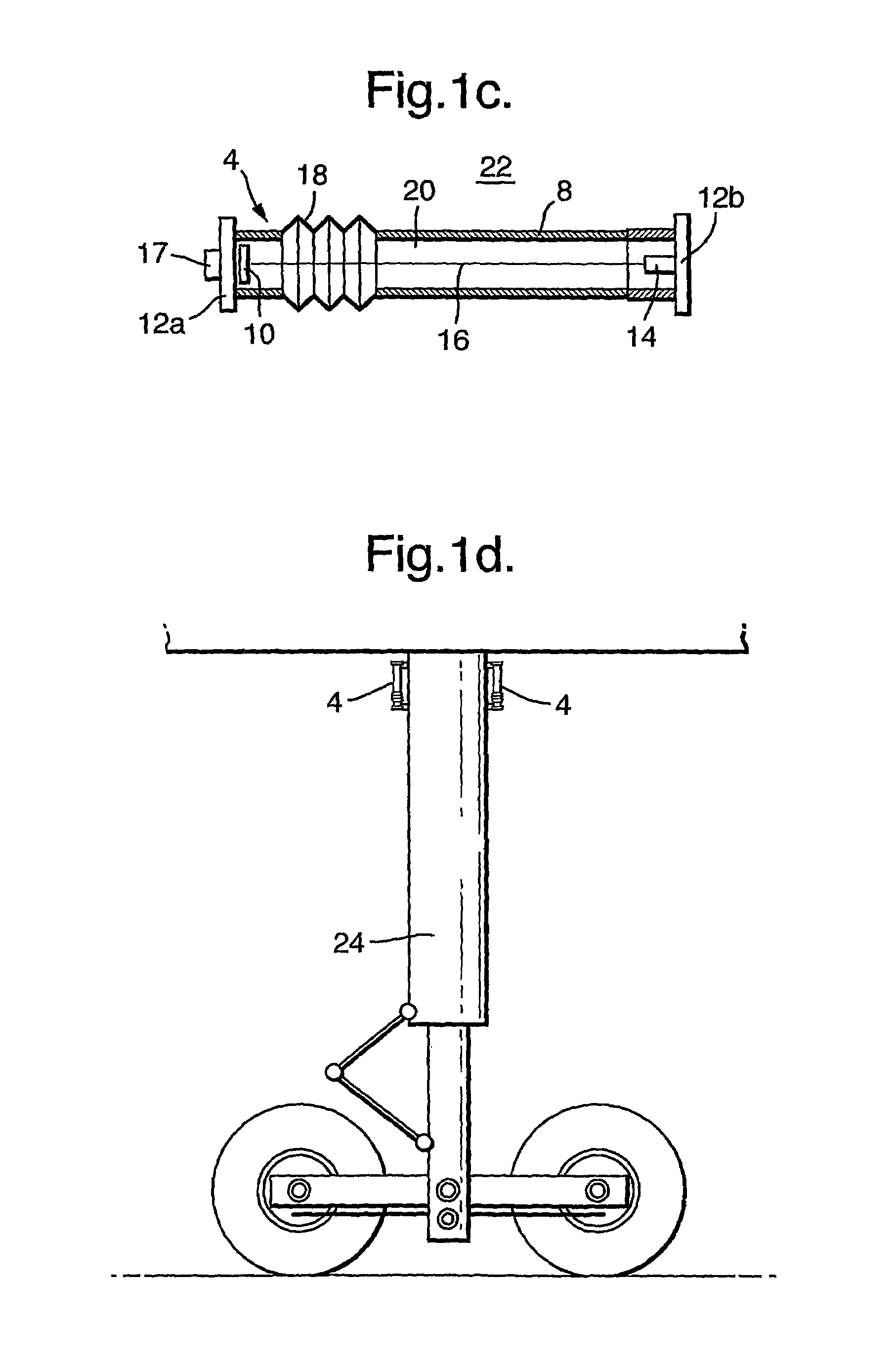 Apparatus and method suitable for measuring the displacement or load on an aircraft component