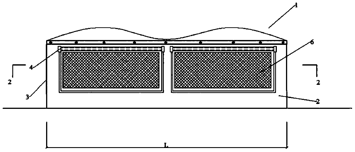 Novel passive lighting and ventilating energy-saving skylight and construction method thereof