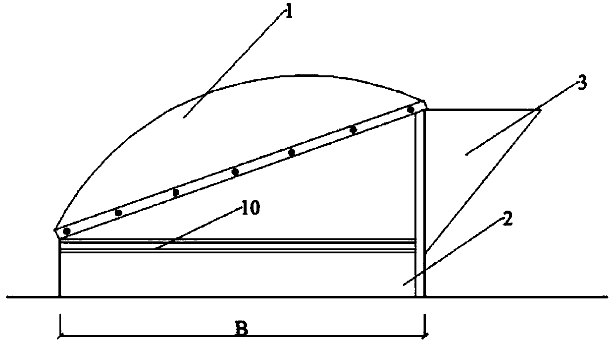 Novel passive lighting and ventilating energy-saving skylight and construction method thereof