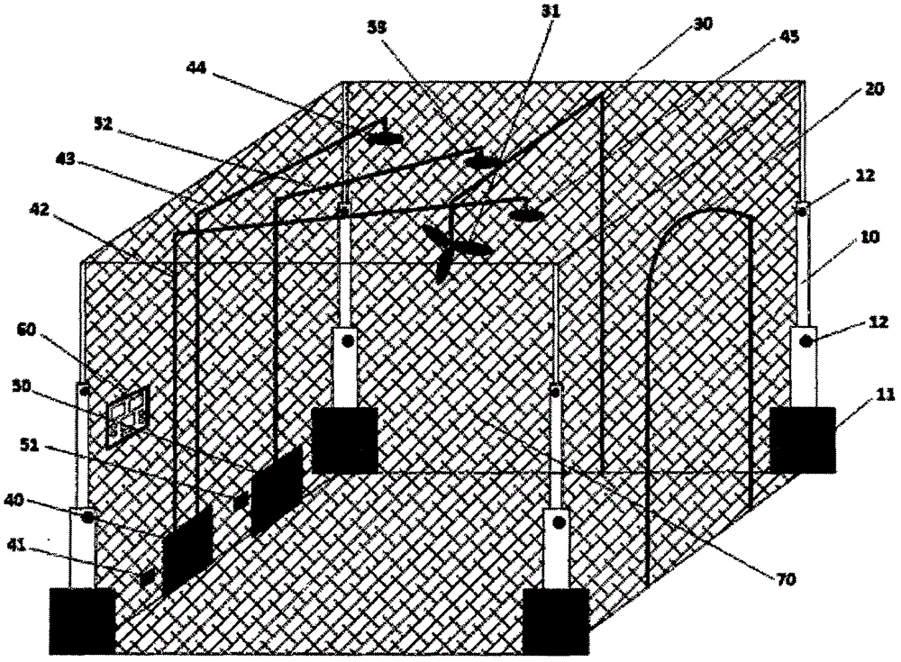 Pollination isolation screen for apricot trees