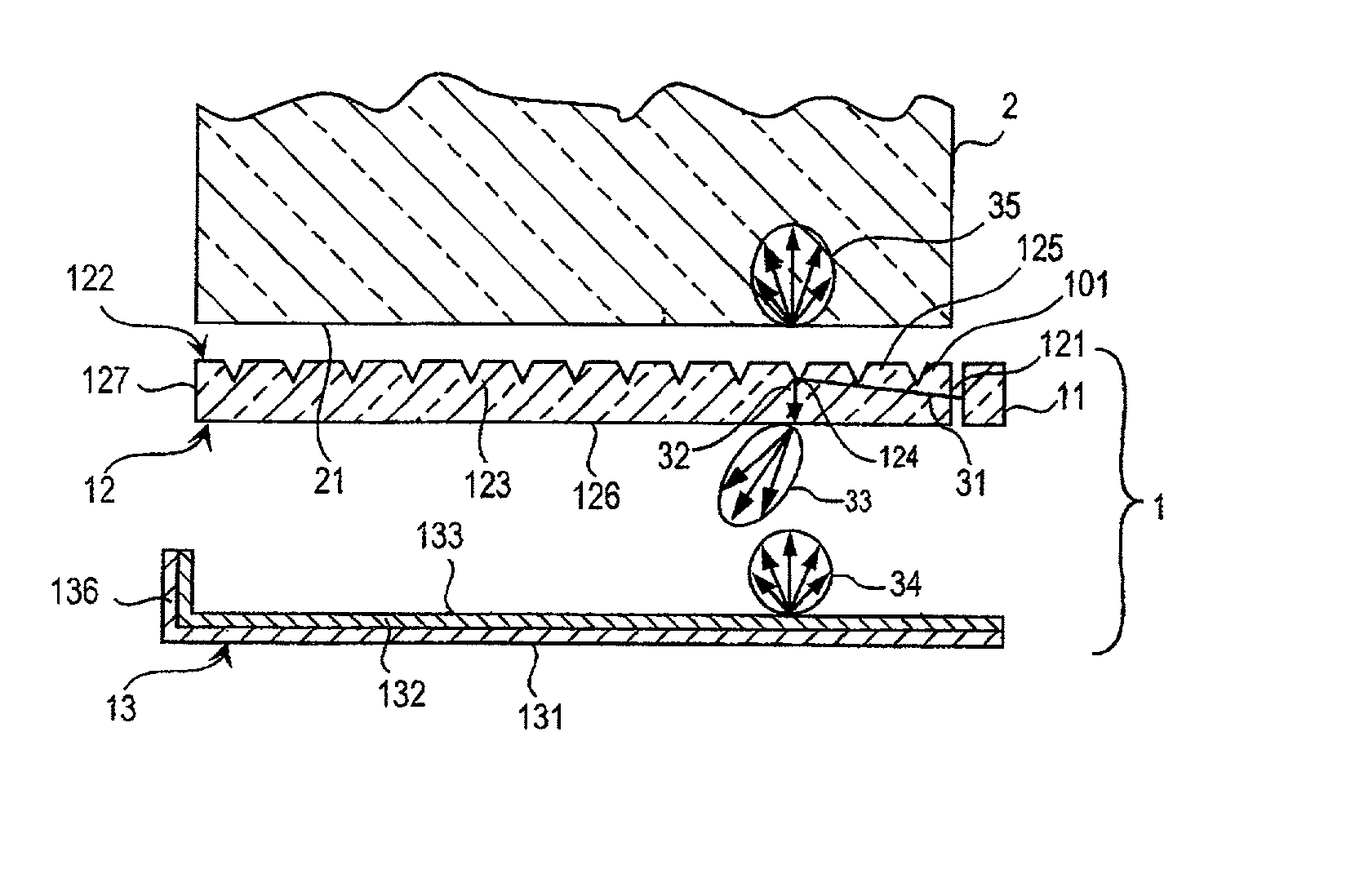 Beam light source and lighting device using same