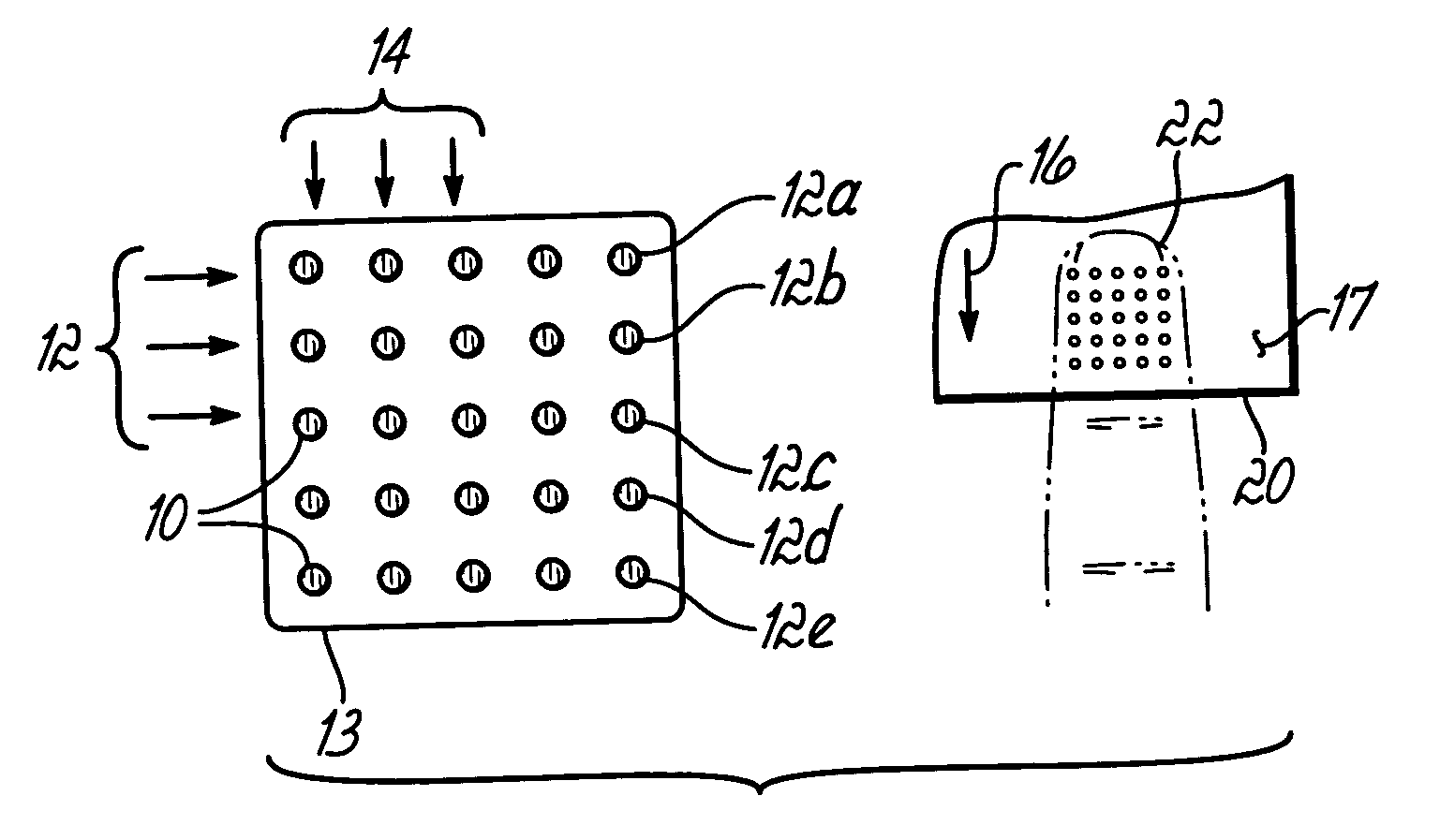 Device and method for producing a three-dimensionally perceived planar tactile illusion